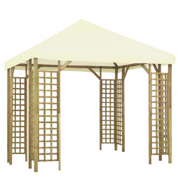 Belvédère 3x3 m Blanc crème