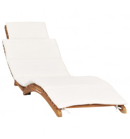 Chaise longue pliable avec...