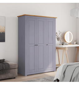 Garde-robe 3 portes Gris...