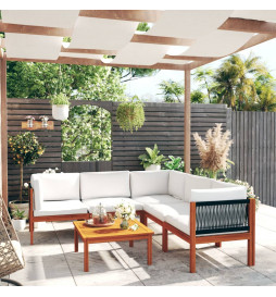 Salon de jardin 6 pcs avec...