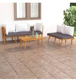 Salon de jardin 5 pcs avec...