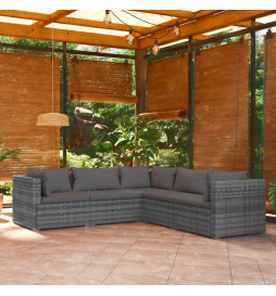 Salon de jardin 5 pcs avec...