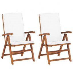 Chaises inclinables 2 pcs...