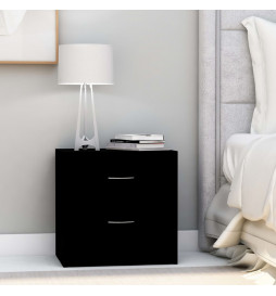 Tables de chevet 2 pcs Noir...