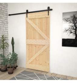 Porte 90x210 cm Bois de pin...