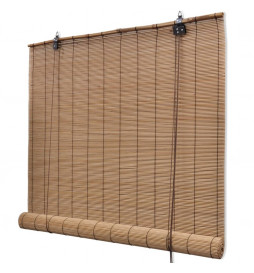 Store roulant Bambou Marron...