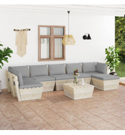 Salon de jardin palette 8...