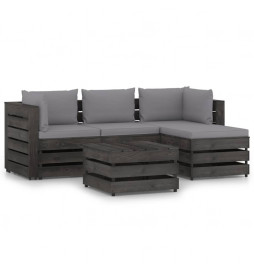 Salon de jardin 5 pcs avec...