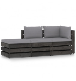 Salon de jardin 3 pcs avec...