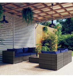 Salon de jardin 7 pcs avec...