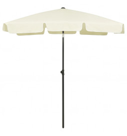 Parasol de plage jaune...