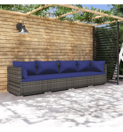 Salon de jardin 4 pcs avec...