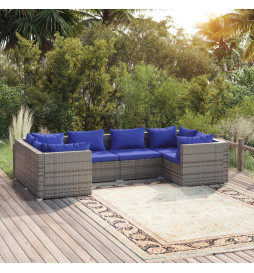Salon de jardin 6 pcs avec...