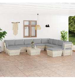 Salon de jardin palette 11...