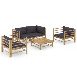 Salon de jardin 5 pcs avec...