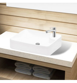 Lavabo à trou pour robinet...