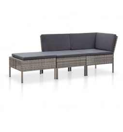 Salon de jardin 3 pcs avec...