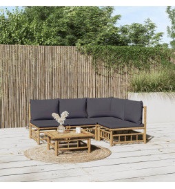 Salon de jardin 5 pcs avec...