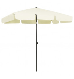 Parasol de plage jaune...