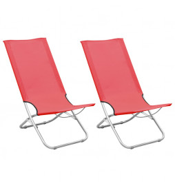 Chaises de plage pliables 2...