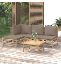 Salon de jardin 5 pcs avec...
