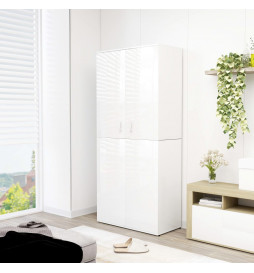 Armoire à chaussures Blanc...