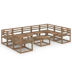 Salon de jardin 10 pcs...