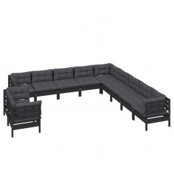 Salon de jardin 11 pcs avec...