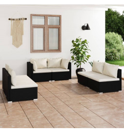 Salon de jardin 6 pcs avec...