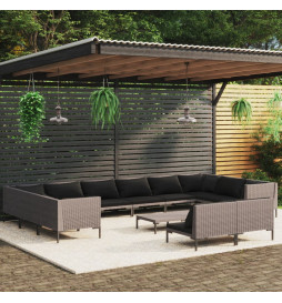 Salon de jardin 13 pcs avec...