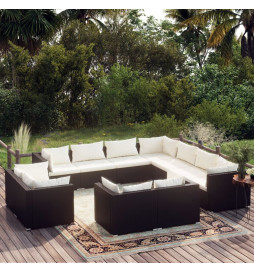 Salon de jardin 11 pcs avec...