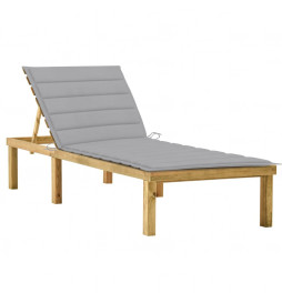 Chaise longue avec coussin...