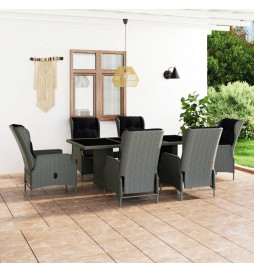 Mobilier à dîner 7 pcs avec...
