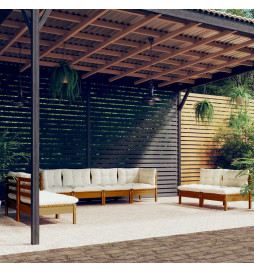 Salon de jardin 8 pcs avec...