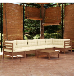 Salon de jardin 7 pcs avec...
