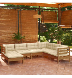 Salon de jardin 7 pcs avec...