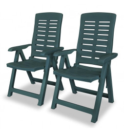 2 pcs Chaises inclinables...