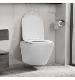 Toilette suspendue au mur...