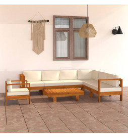 Salon de jardin 8 pcs avec...