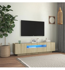 Meuble TV avec lumières LED...