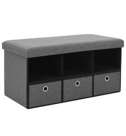 Banc de rangement pliable...