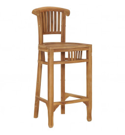Chaise de bar Bois de teck...