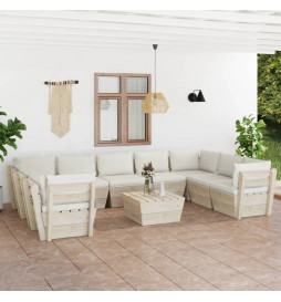Salon de jardin palette 10...