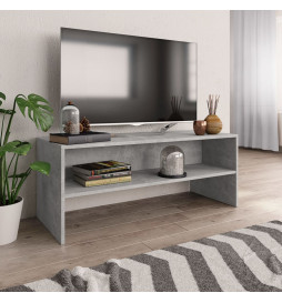 Meuble TV Gris béton 100 x...
