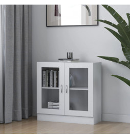 Armoire à vitrine Blanc...