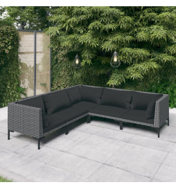Salon de jardin 5 pcs avec...