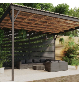 Salon de jardin 9 pcs avec...