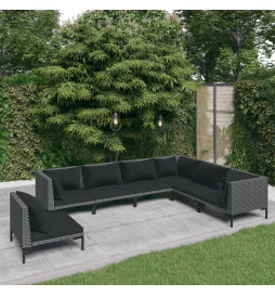Salon de jardin 7 pcs avec...