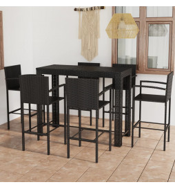 Jeu de bar de jardin 7 pcs...