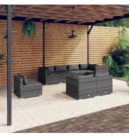 Salon de jardin 8 pcs avec...